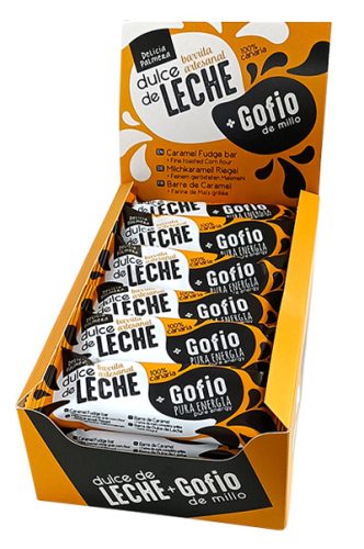 barritas energéticas de dulce de leche con gofio • Delicia Palmera caja de 24u Delicia TOTAL
